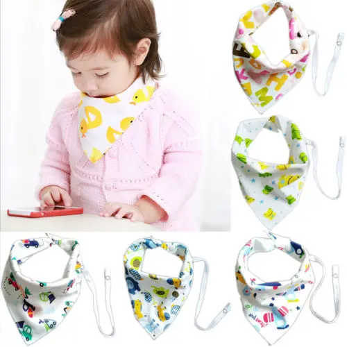 

1Pcs Infant Kids Baby Feeding Bibs Saliva Towel Dribble Triangle Bandana Cute Animal Print Baby Girl Boy Bibs Accessories