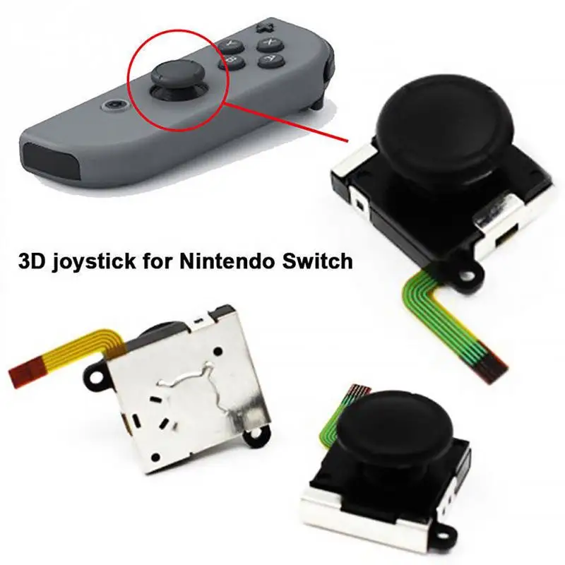 

1Pcs Thumb Stick Rocker Joy-con Joystick Analog Controller Repair 3D For Right or Left Joy-con Nintendo Switch 3.3*2.2*1.5cm