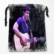 Шон Мендес печатных сумка для хранения 27x35 см Сатиновые сумки со шнурками сжатия Тип сумки настроить ваш образ подарки