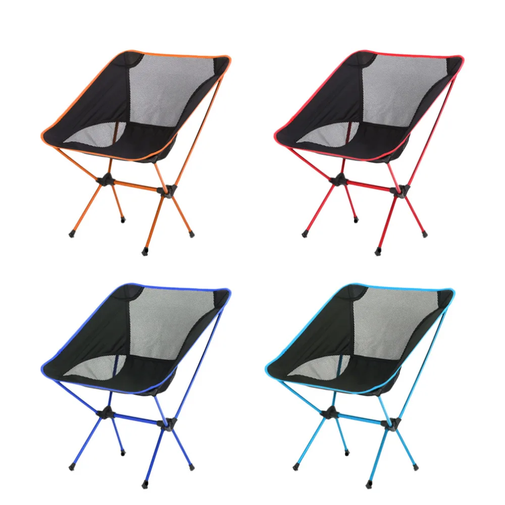 WFGOGO Ultralight Foldable Camp Chair,Backpacking Camping Fishing Motorcycling Outdoor Events Chairs with Adjustable Height