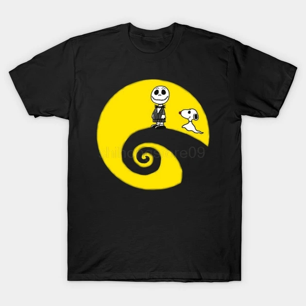 

Newest 2019 Fashion T Shirt Nightmare Before Charlie Brown T-Shirt Merry Christmas T-shirt Tops Men's O-shirts
