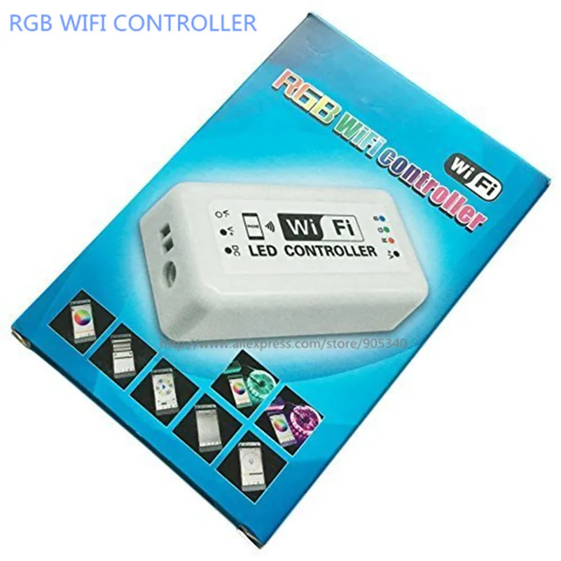 Миниатюрное светодиодное управление Wi Fi лампа rgb DC12 24V 12A для RGB светодиодной ленты