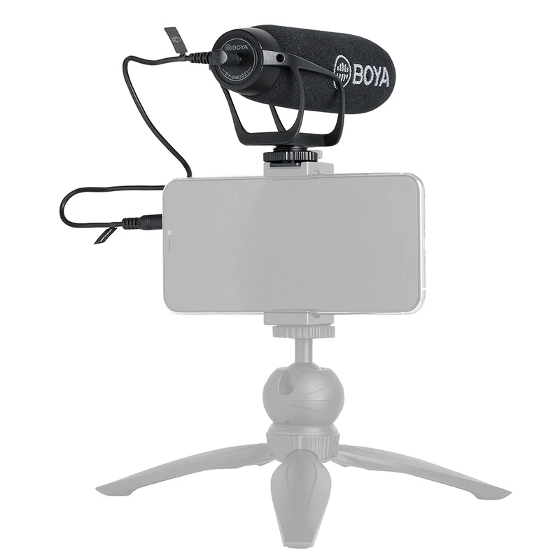 BOYA BY BM2021 Cardioid на камеру микрофон для DSLR Nikon Canon камкордер телефон с 3 5 мм TRS TRRS