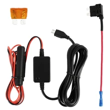 Dash cam Hardwire Kit Hard wire kit Micro Mini USB 12V to 5V Power Adapter Cord Cable Compatible with Car Dash Camera