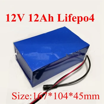 

12ah Lifepo4 12v Battery Dc Power Supply 12v 10Ah Portable Motorcycle Battery Pack 30A High Discharge for E-scooter + 3A Charger
