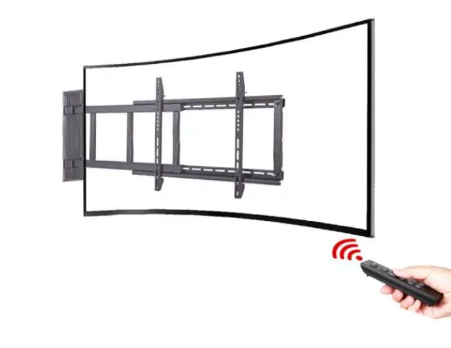 ذكي الكهربائية التحكم عن بعد LCD الدورية شقة سطح جدار جبل متعددة الوظائف رقيقة التلفزيون رف حامل تلفاز 32-70 بوصة