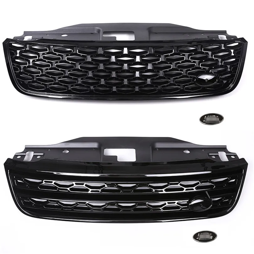 

For Land Rover Discovery 5 2017 2018 L462 ABS Gloss Black Exterior Main Body Kit Car Front Grille Trim Replacement Parts