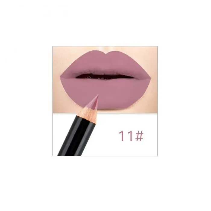 12 Colors Brand Lip Pencils Matte Lipliner Pencil Waterproof Makeup Long Lasting Lip Liner Pencil Set Beauty Makeup Cosmetic