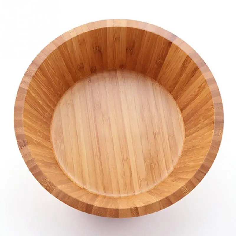 

Large Fruit Salad Bowl Kitchen Utensil Food Container Durable Easy Clean dinner dishes tableware Wood Bowl