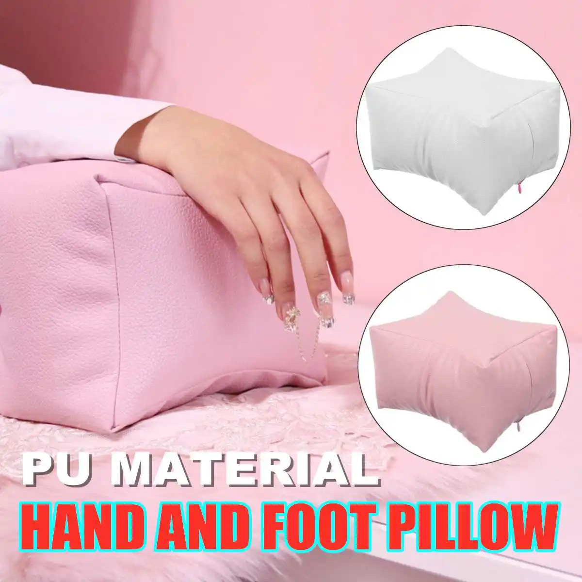 

2 Colors Nail Art Table Hand Rests PU Hand Foot Pillow Arm Rest Cushion Holder Salon Manicure Nail Tools Accessories Pedicure