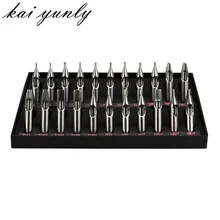 22 шт. наконечник татуировки из нержавеющей стали наконечники для пулемета колба для игл комплект коробка оптом Dec 19
