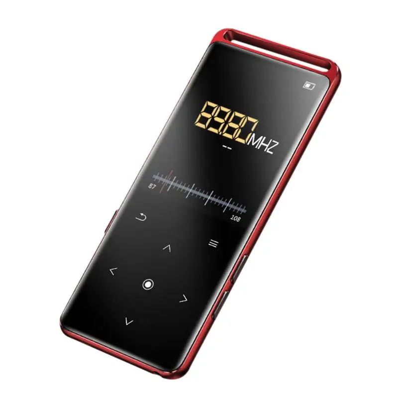 Red M6 1,8 дюймов 16G MP4 плеер Bluetooth MP3 Hifi MP4 музыкальный плеер TXT сенсорный экран электронная книга диктофон Бас Звук плеер радио - Цвет: Red