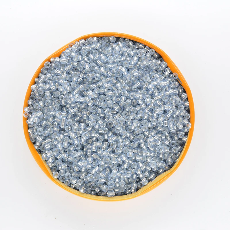 

1000Pcs/lot 2mm SILVER LINED Crystal Glass Czech Seed Beads Loose Miyuki Spacer Hama Beads For DIY Jewelry Making