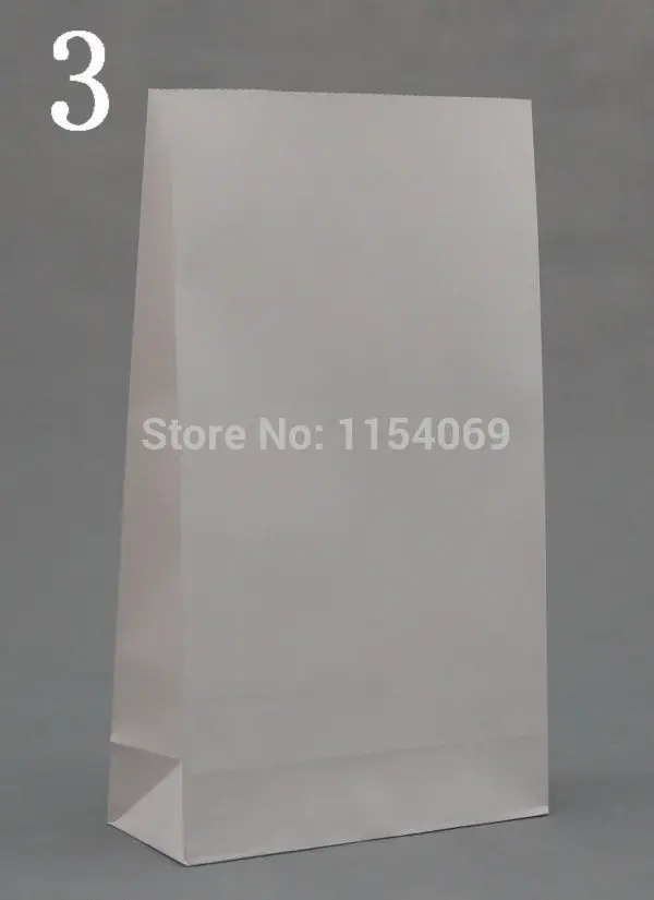 

50pcs/lot 23x12x7.5cm White Paper Bag Recyclable Jewelry Snacks Boutique Packaging Bag Wedding Favors Kraft Paper Gift Bags