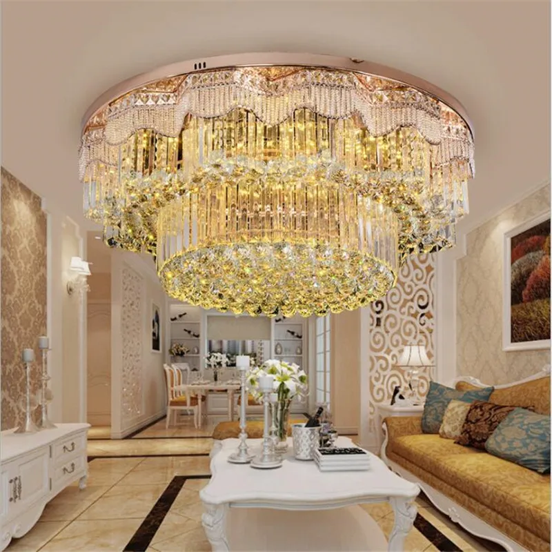 Luxury European lustre led Crystal ceiling lights / lamp Room Lights