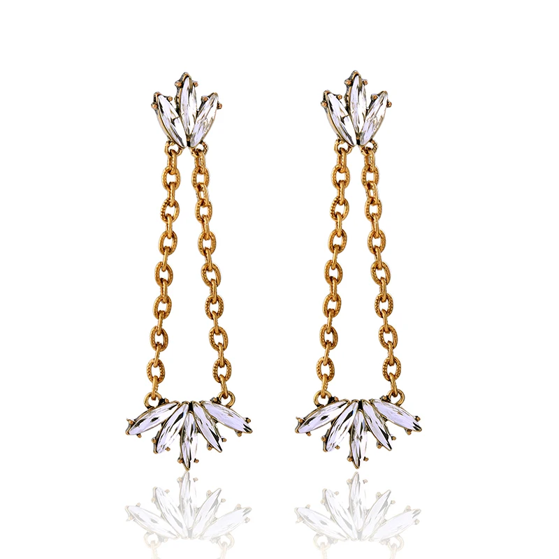 kpop Dangling Long Chain Earrings Luxury Party Custom Jewelry New Design Women Retro Accessories | Украшения и аксессуары
