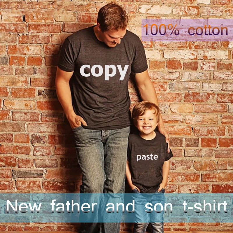 Gourd Doll/новые Семейные комплекты футболка для папы и ребенка с надписью «MINI ME» семейный образ, CTRL+ C CTRL+ V, топы с короткими рукавами