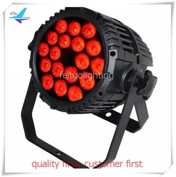 

Free Shipping 8Pcs/Lot Outdoor Led Par 18pcs 18w IP65 Par Led DMX 6in1 RGBWA UV Waterproof Led Uplight Dj Stage Light Equipment