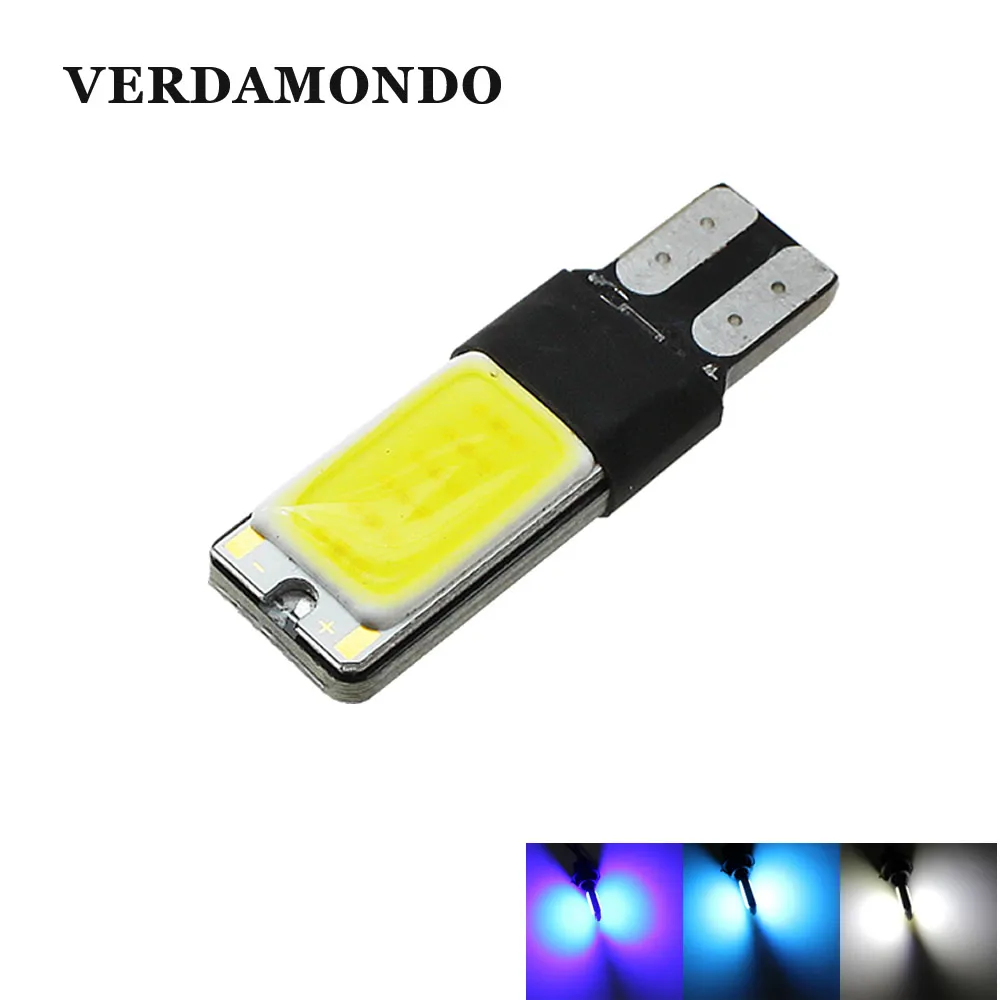 Светодиодный фонарь T10 W5W 194 168 COB для Чтения номерного знака автомобильные
