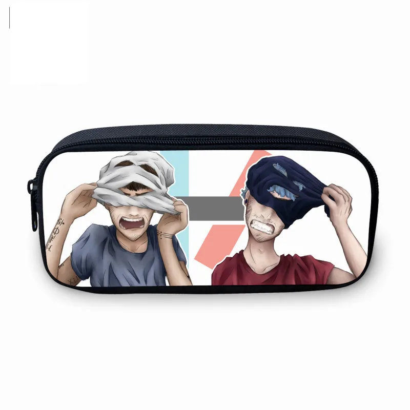 

VEEVANV Large Purse School Case Cute Emoji Women Wallets New Fashion Twenty One Pilots Printing Pencil Case Student Supplies Bag