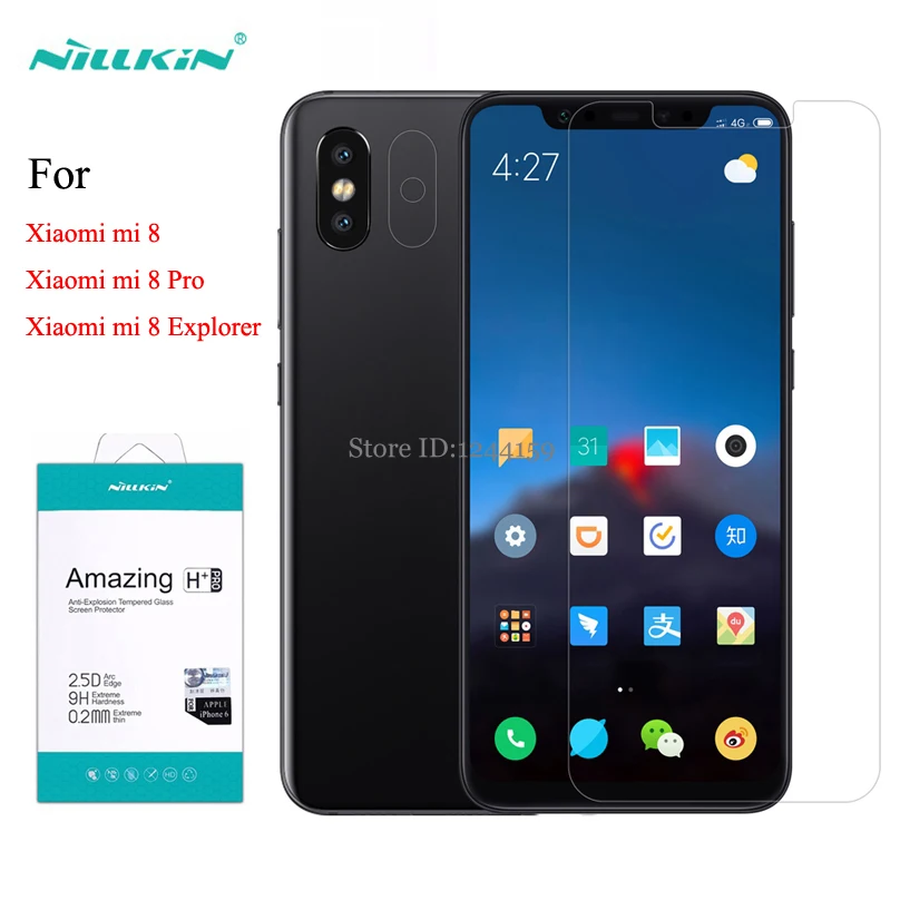 Закаленное стекло для Xiaomi Mi 8 защита экрана Nillkin Amazing H + Pro взрывобезопасная