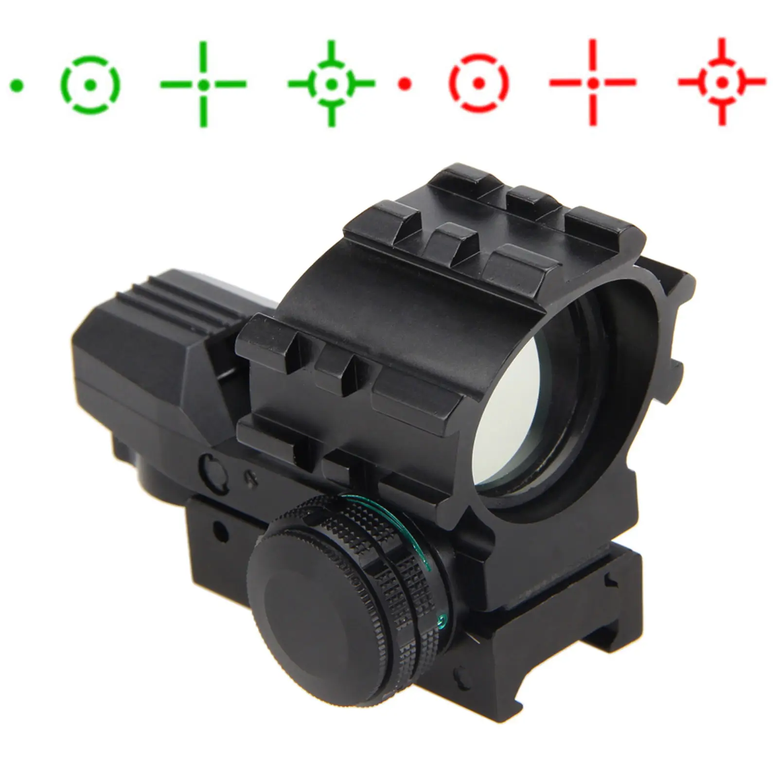 

Red Green Dot Reflex Sight Scope Tactical Holographic 4 Reticles Projected 33mm Rifle sight Hunting Rail Mount