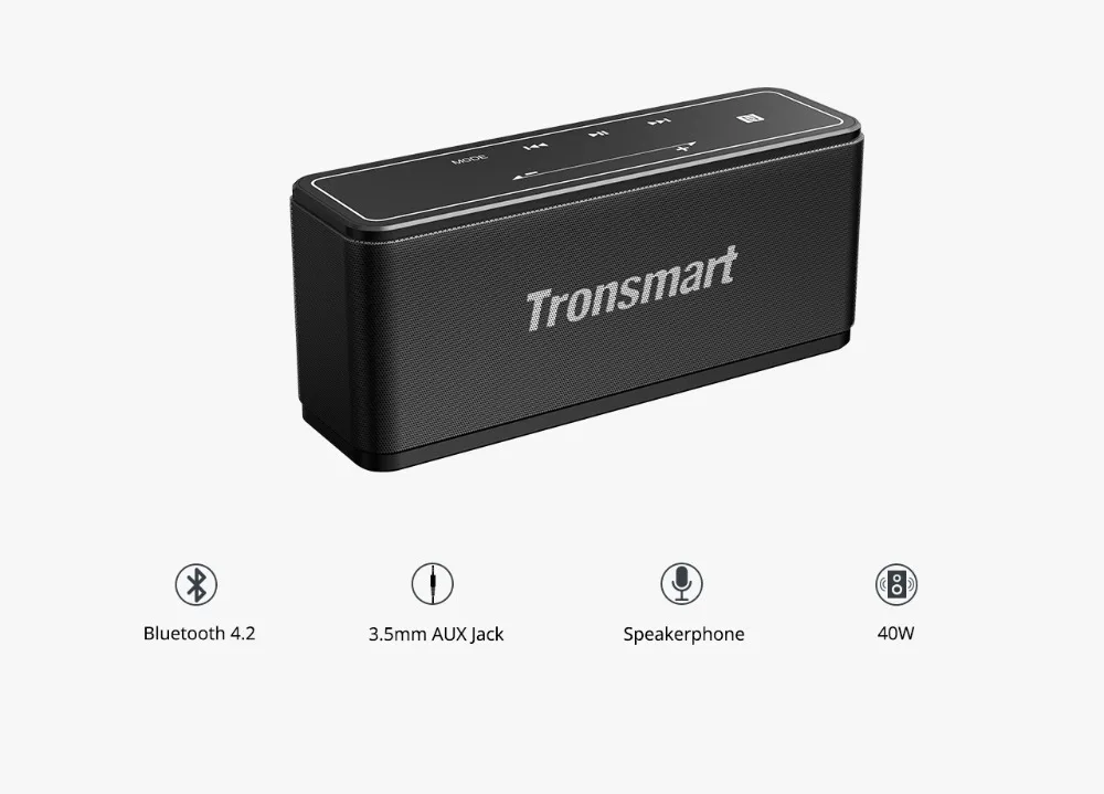 Tronsmart Element Mega Bluetooth Speaker Wireless Speaker 3D Digital Sound TWS 40W Output NFC 20m Portable Speaker MicroSD Card07