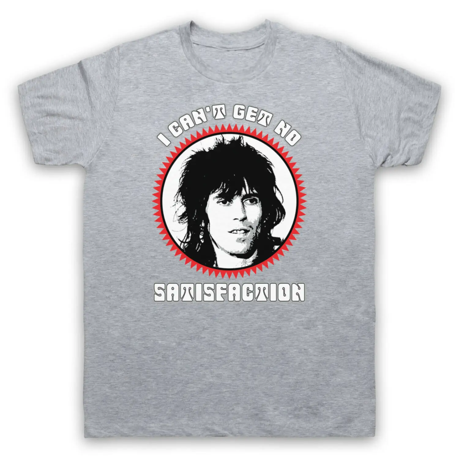 

SATISFACTION UNOFFICIAL THE STONES KEITH RICHARDS ICON ADULTS & T-SHIRT