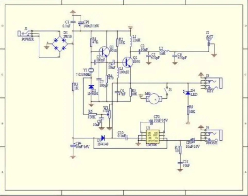 Собранный S PIXIE CW QRP супер коротковолновое радио трансивер Радио 7,023 кГц+ чехол