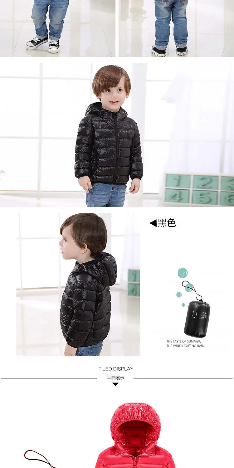 Unisex kid Jacket light Coat Thermal Hiking Down Waterproof Camping Windproof Patchwork Outdoor kids Outwear Hot Sale Tops