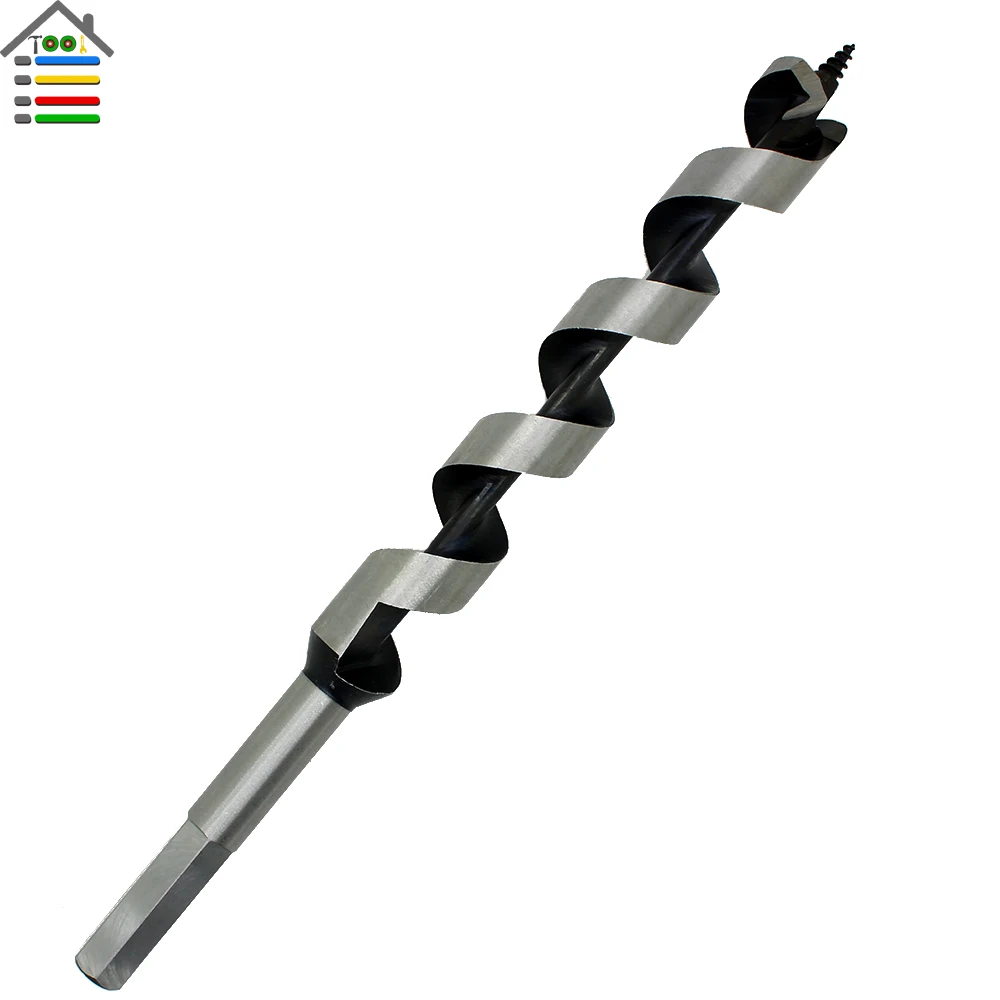 

AUTOTOOLHOME Hex Shank Brad Point Drill 40 Cr Steel Auger Drill Bit Set 10 mm Spiral Wood Drilling Dia 20 mm Extra Long