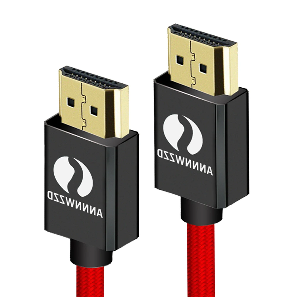 HDMI кабель высокая скорость 1 м 2 3 5 10 3D Поддержка функции Ethernet 4 к Lead для ТВ