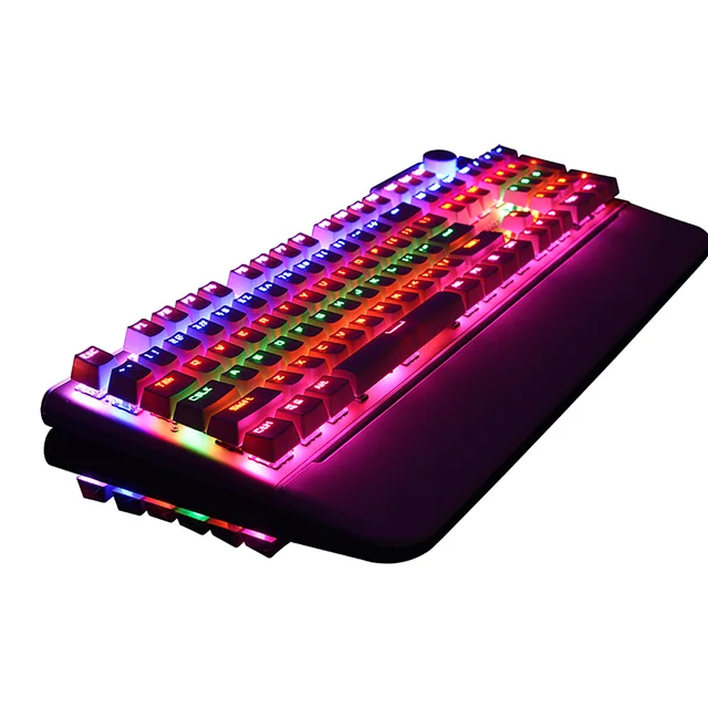 Original Ajazz AK35 Wired Mechanical Keyboard 107 Keys LED Independent