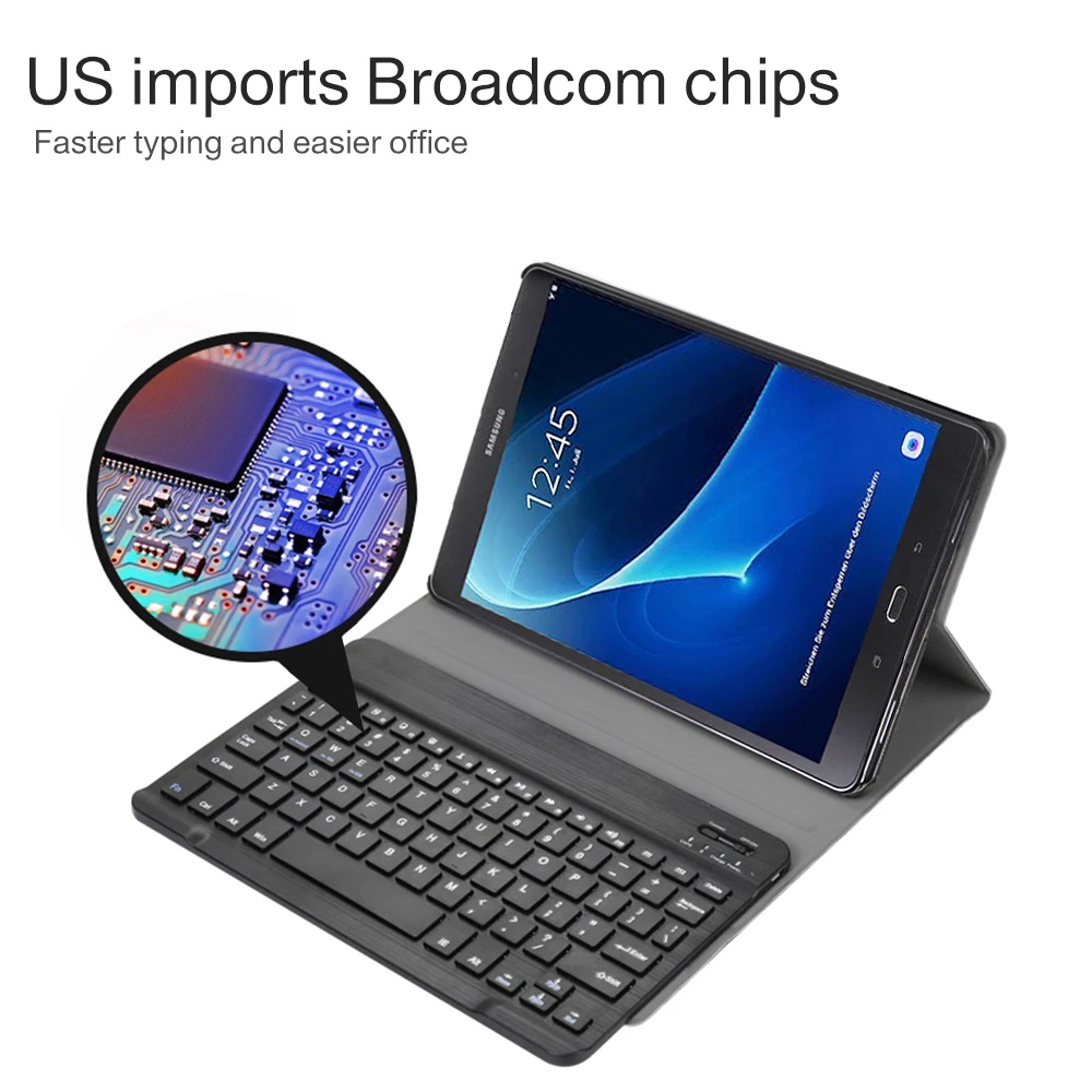 Аксессуар Чехол для Samsung Galaxy Tab A 10 1 2016 T580 T585 качество со съемной Съемная bluetooth