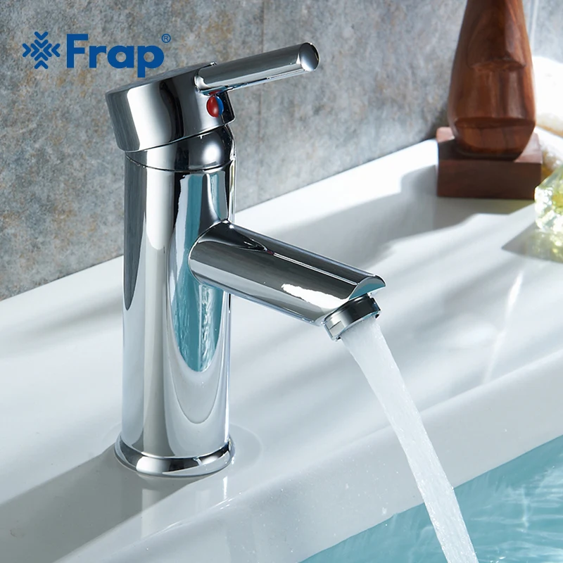 FRAP Single Handle Basin Faucet Chrome Waterfall Bathroom Sink Faucet Basin Tap Bathroom Tap Hot And Cold Water Faucet Y10175