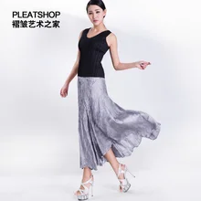 pleated long design elegant gorgeous full skirt bohemia elegant high waist tube top skirt fold skirts free shipping