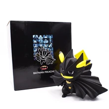 Buy Batman Pikachu Figure Batman Cos Pikachu Bruce Wayne Batman Comic 12CM PVC Action Figure Toy Collection Model Gift Free Shipping Free Shipping