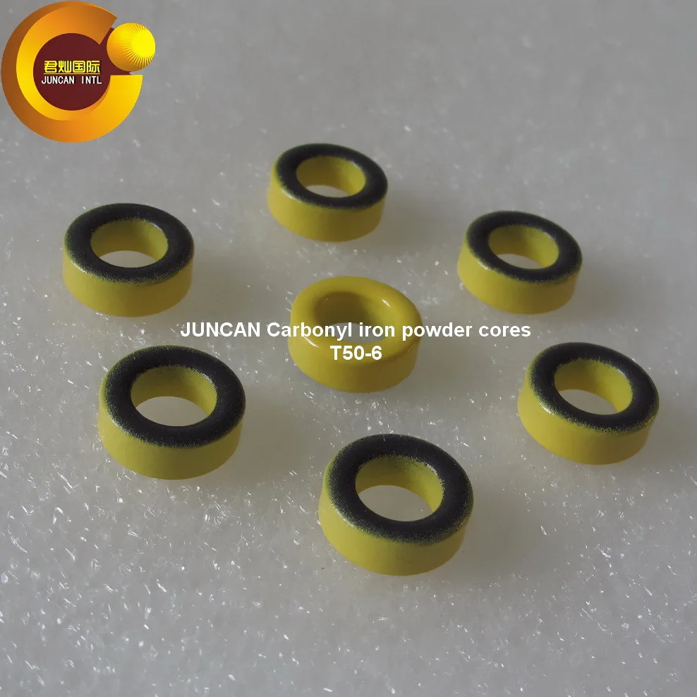 T50-6 고주파 RF 카르 보닐 철 분말 자기 코어