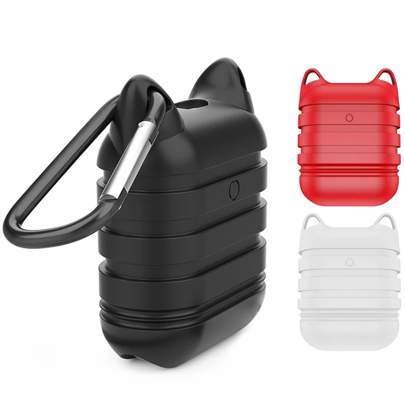 

TPU Earphone Silicone Case For Apple AirPods Headphones Cases Pouch Air Pods Portable Anti-knock Protective Cover Bag 5 Colors