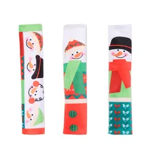 Микроволновая печь перчатки ручка антистатические холодильник перчатки мультфильм Рождественский Рисунок на холодильник двухдверная перчатка