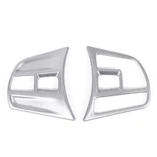 Матовый хром Салонные аксессуары кнопку Руль Накладка для BMW 3 4 серии F30 F34 GT 2014-Новинка 2017 года