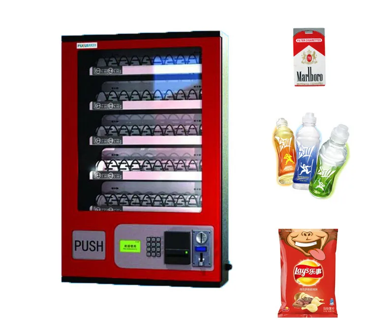 

Automatic small snack water cigarette vending machine for sale