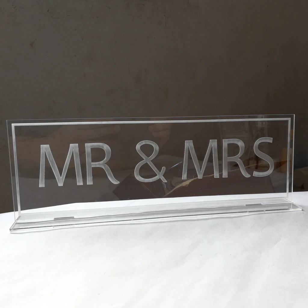 Новые Mr And Mrs белые буквы вывеска стоящая верхнее украшение свадебного стола
