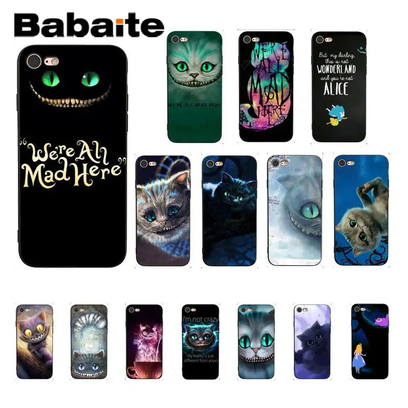 

Babaite Alice in Wonderland Cheshire TPU Soft Silicone Phone Case Cover for iPhone 8 7 6 6S Plus X XS MAX 5 5S SE XR Fundas Capa