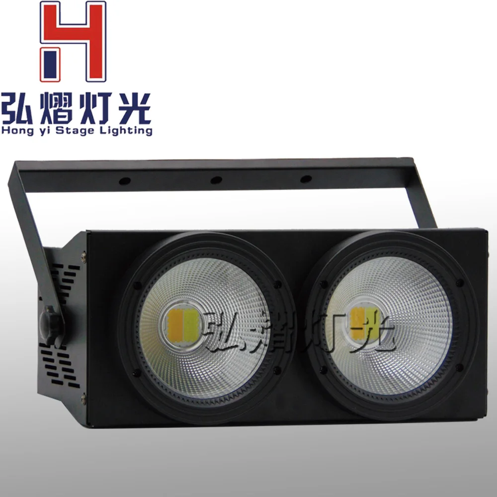

2X100w cob led par light doulbe color COB 2 eyes cool white and warm white Wash Lights DMX DJ lighting