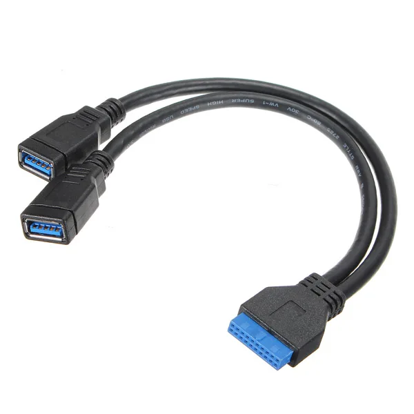 løfte op maksimere folkeafstemning 2 Port Usb 3.0 A Female To 20 Pin Header Motherboard Cable Internal  Connection Usb3.0 To 20pin/19pin - Pc Hardware Cables & Adapters -  AliExpress