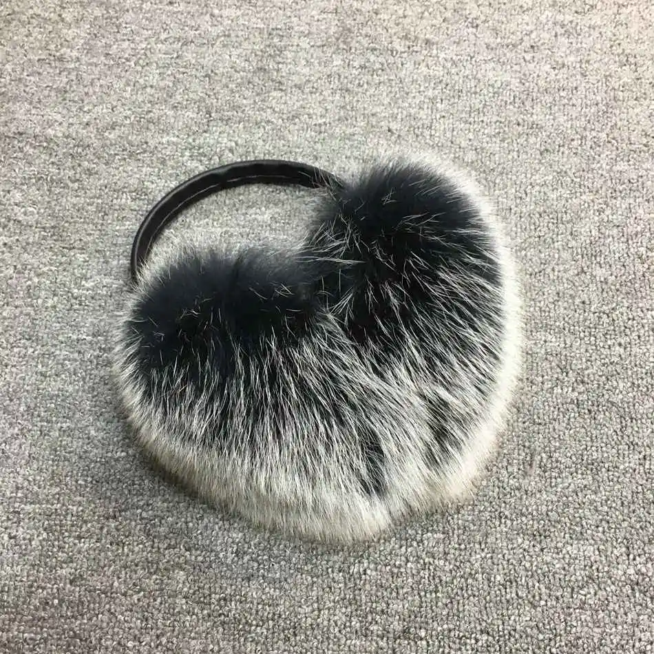 natural fox fur winter earmuffs  (25)