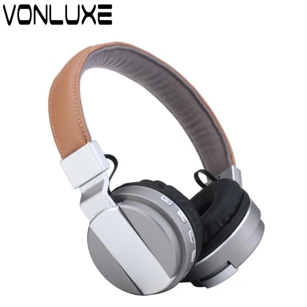 

Vonluxe Bluetooth Headphones Wireless Stereo Headsets earbuds with Mic Support TF Card FM Radio for iPho ne for Samsung