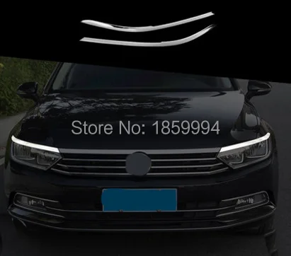 Для 2016-2021 VW Passat B8 вариант спереди головной светильник бровей стикеры литья