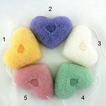 75 шт./лот Hot2016 Новое поступление натуральный Konjac Konnyaku Puff Очищающая моющая губка для отшелушивания лица